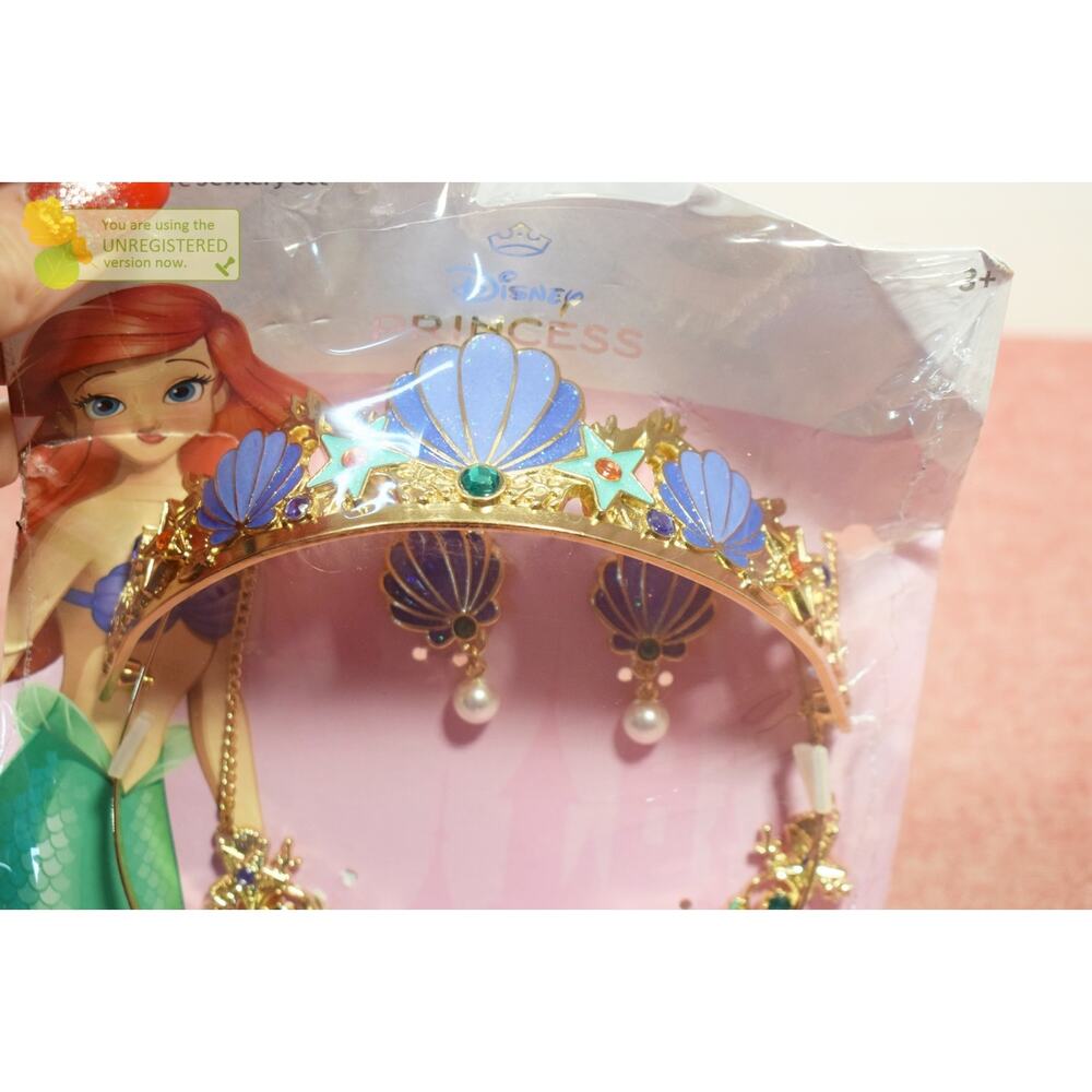 Disney Princess Ariel Jewelry Set Girls Costume Accessories - Picture 4 of 7
